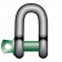 Скоба стандартная Green Pin G-4151 - Скобы
