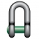 Скоба с потайным штырем Green Pin G-4159 - Скобы